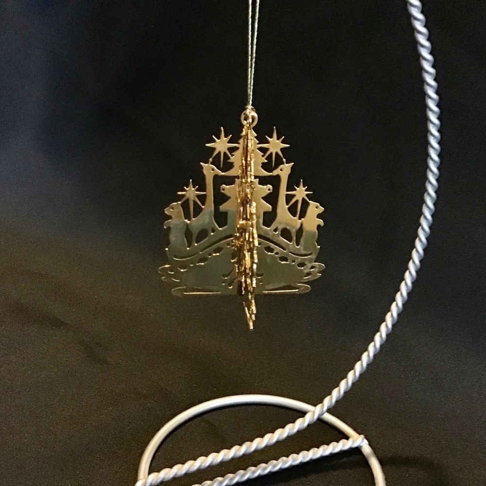 24K Gold Finish 3-D Ark Ornament